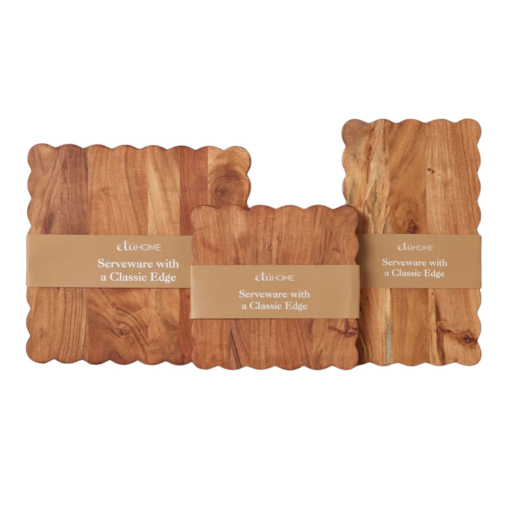 Scalloped Cutting Board in Medium Square - The Well Appointed House