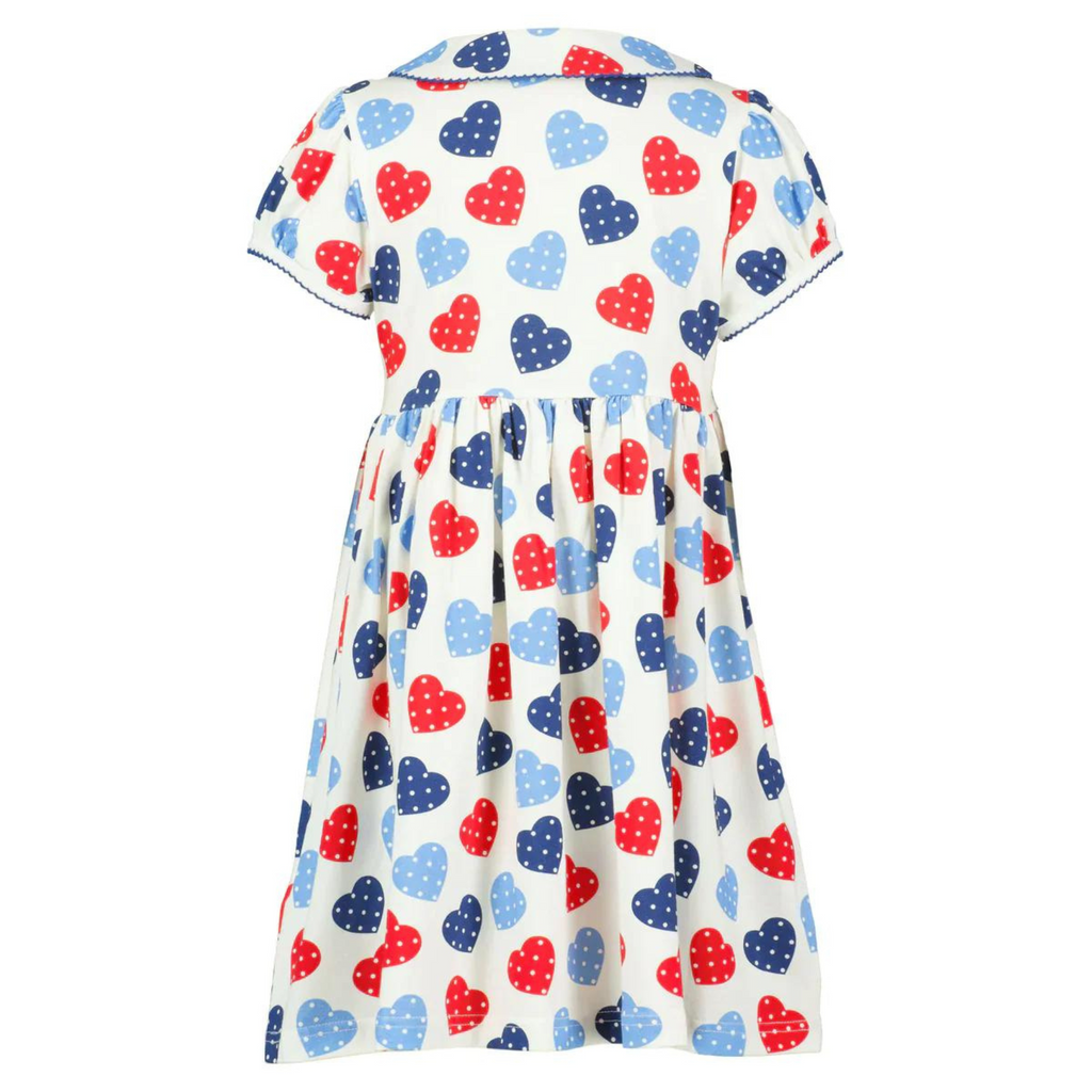 Scatter Heart Jersey Dress - The Well Appointed House