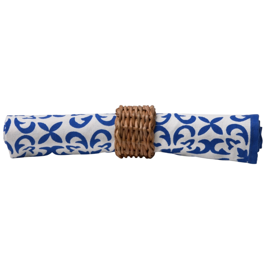 Set of 4 Rattan Napkin Rings - The Well Appointed House