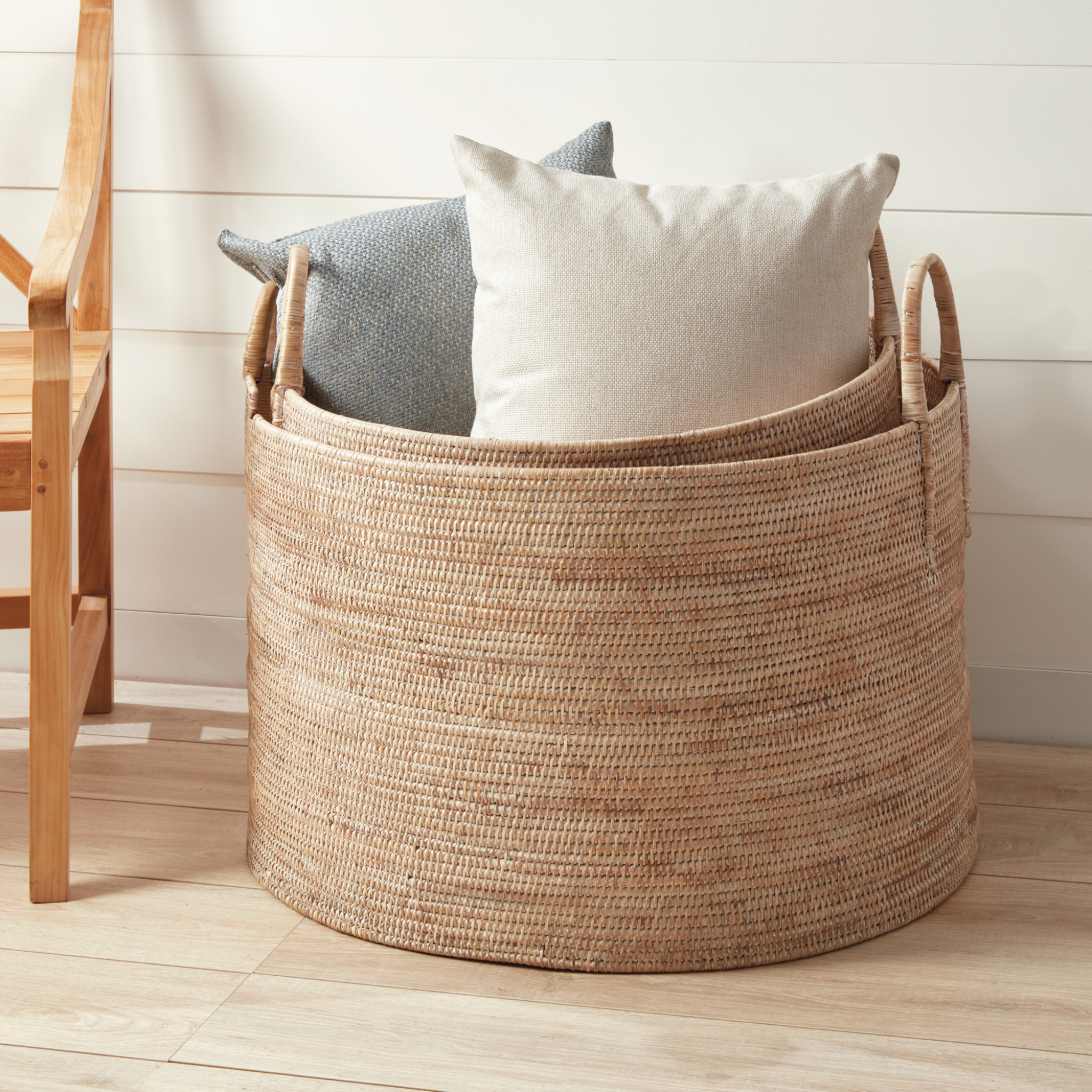 Set of Two Burma Rattan Hampers – The Well Appointed House