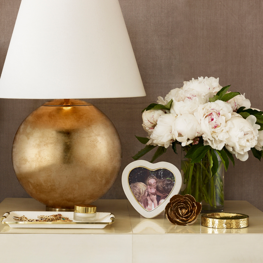 Shagreen Heart Frame, Cream - The Well Appointed House