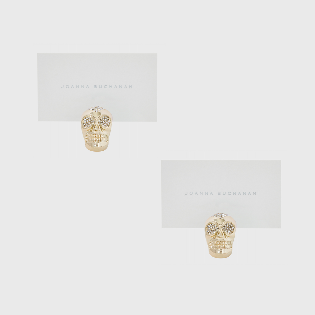 Skull Placecard Holders, Set of Two - The Well Appointed House