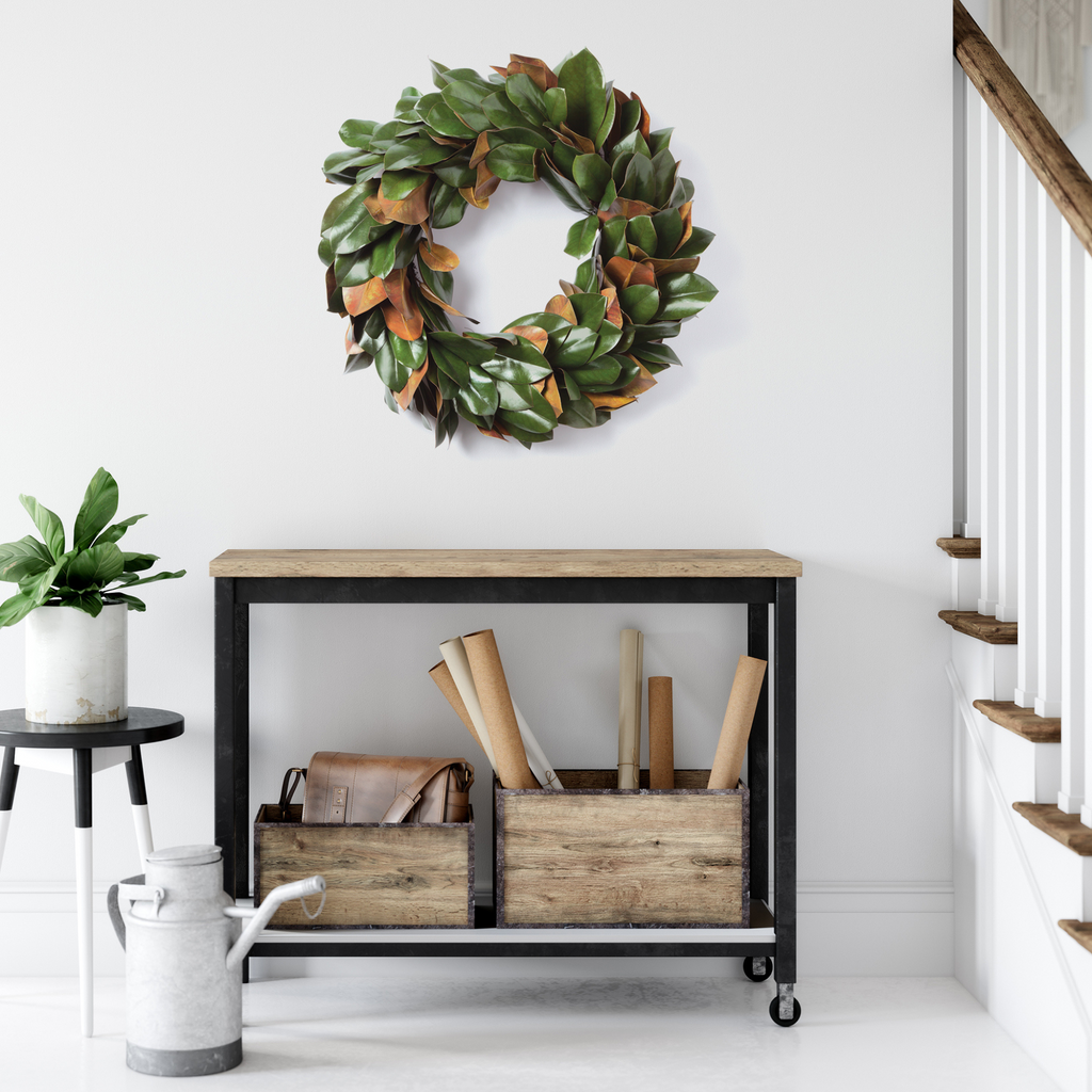 Small Grand Magnolia Leaf Wreath - The Well Appointed House