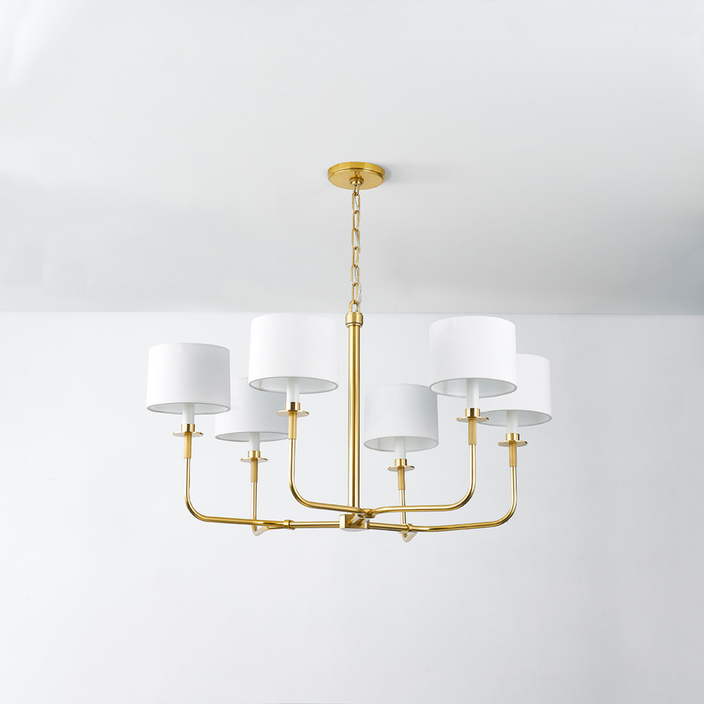 Small Paramus Six Lamp Chandelier - The Well Appointed House