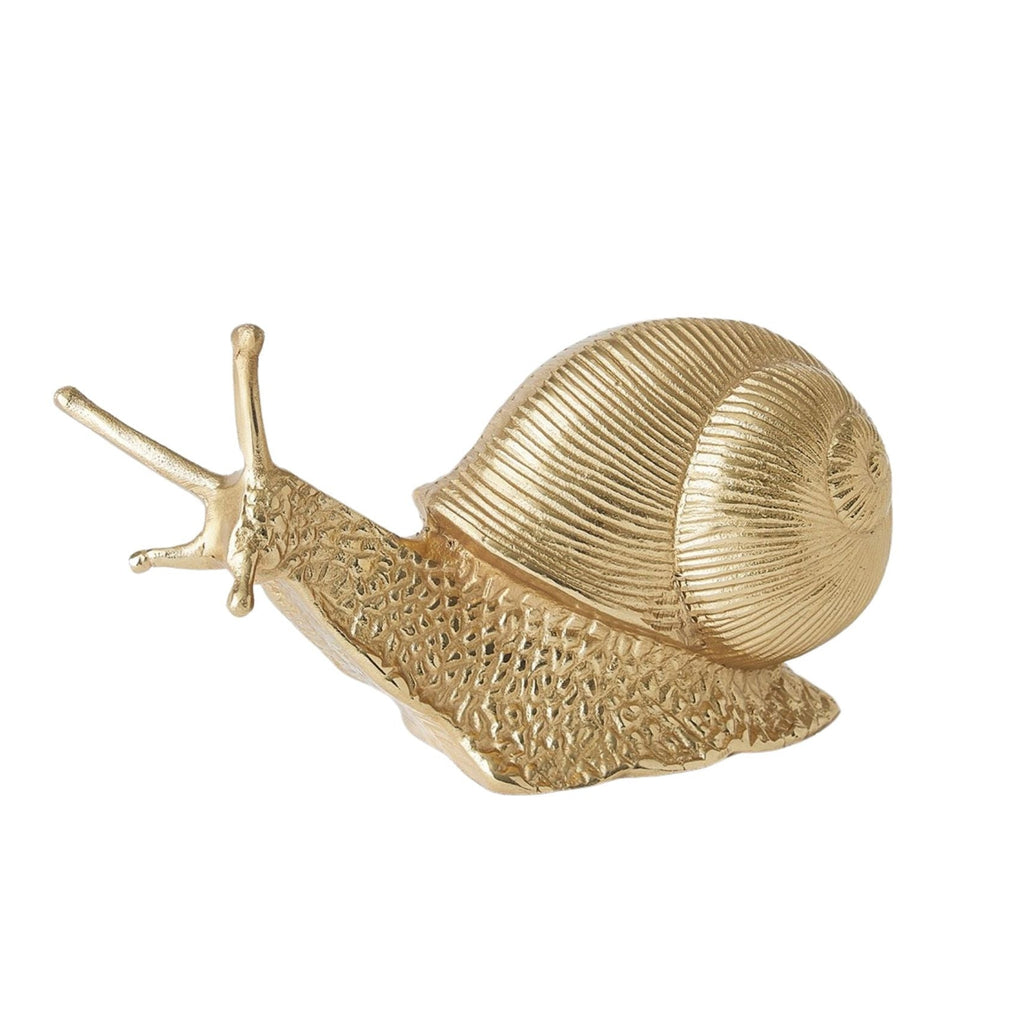 Gold Snail Sculpture - The Well Appointed House