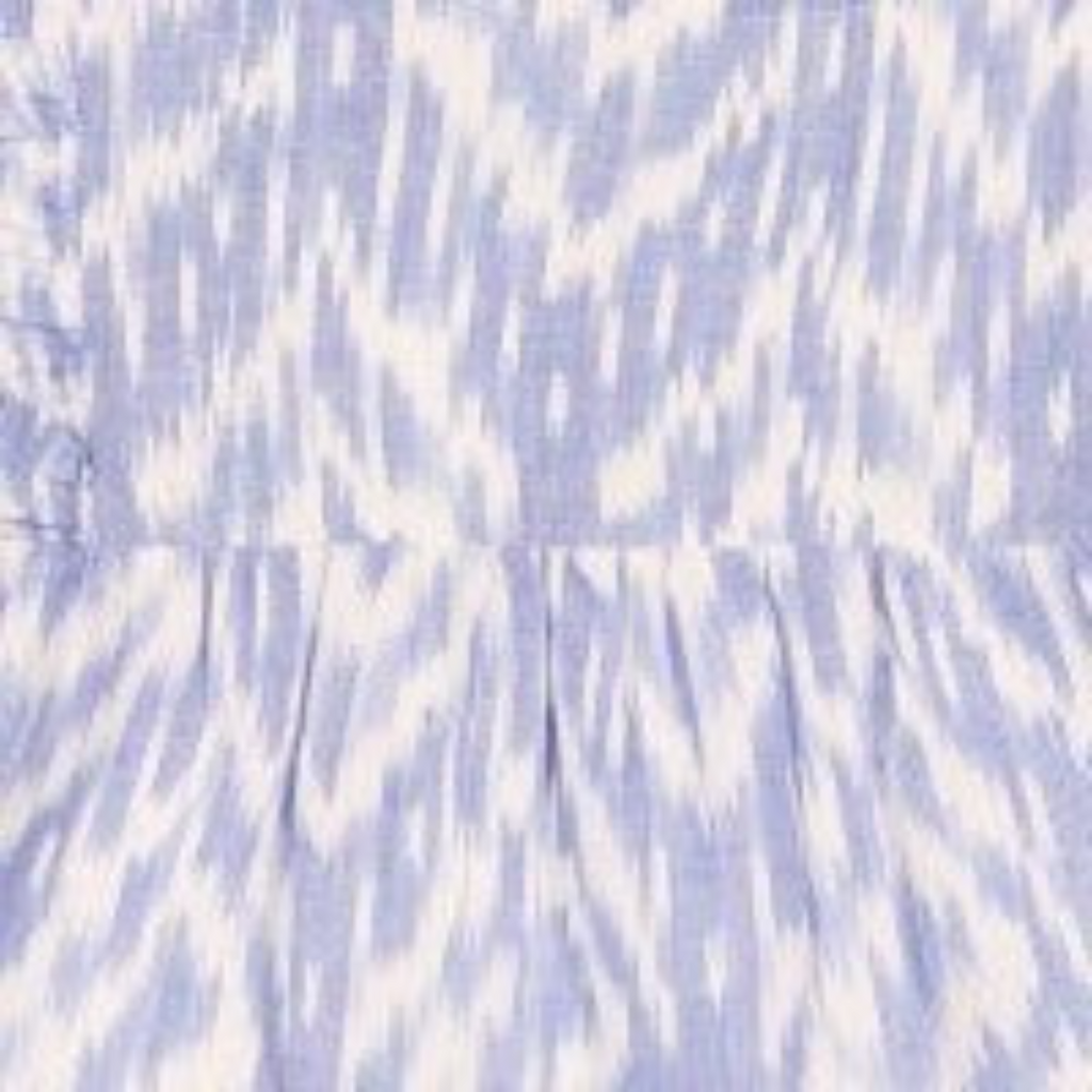 Sophie Girl's Tassel Dress in Blue Ikat - The Well Appointed House