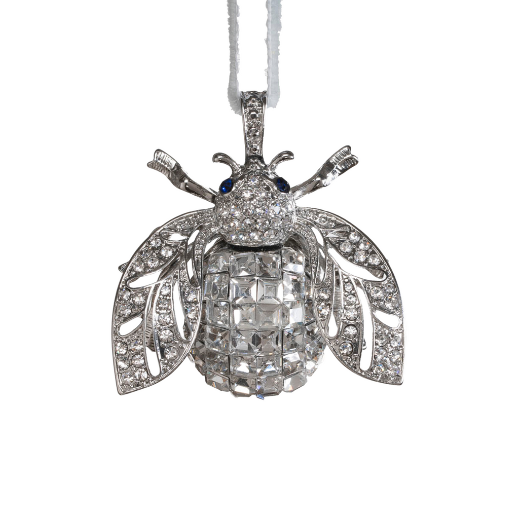 Sparkle Bee Hanging Ornament, Crystal - The Well Appointed House