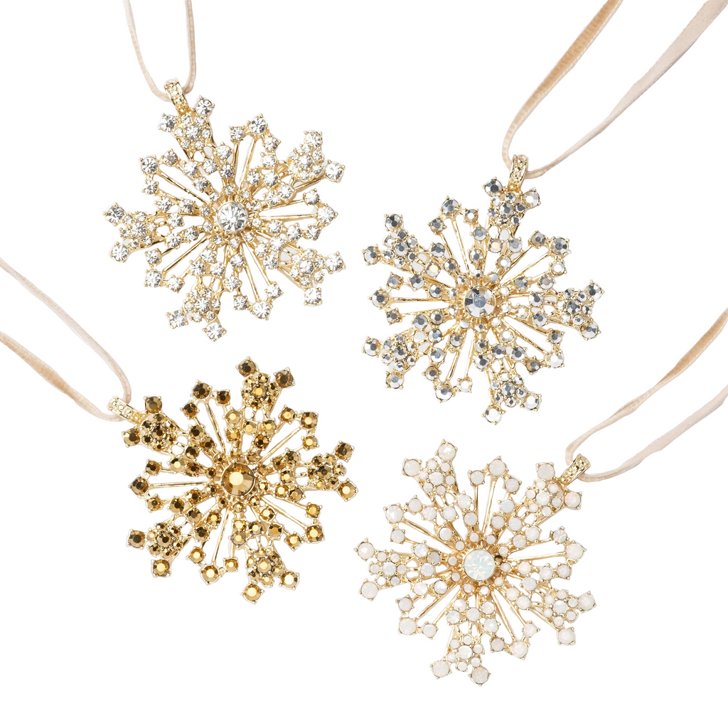 Sparkle Snowflake Hanging Ornament Boxed Set - The Well Appointed House