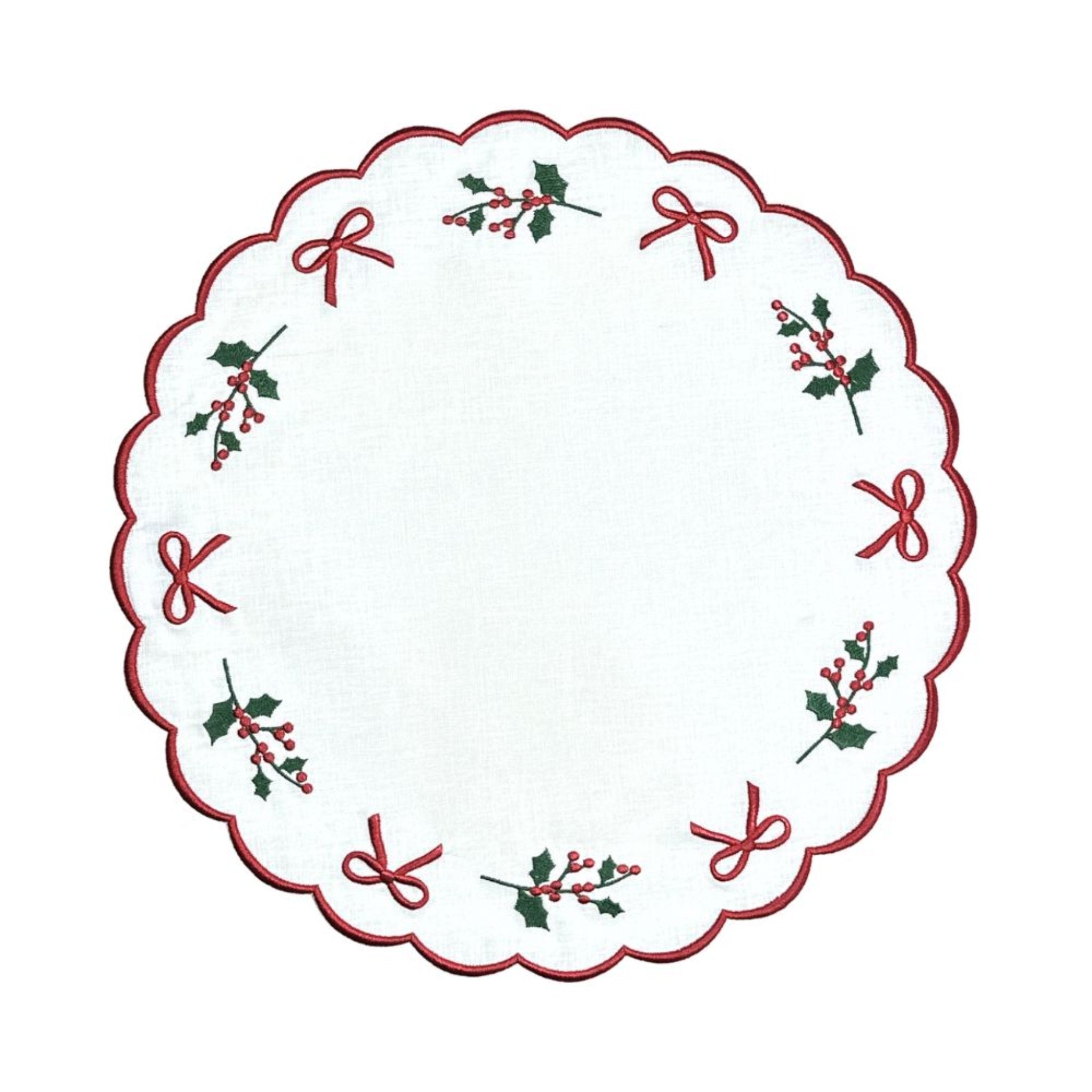 Studio Collection: Holly Bows Placemat Set of 4 The Well Appointed