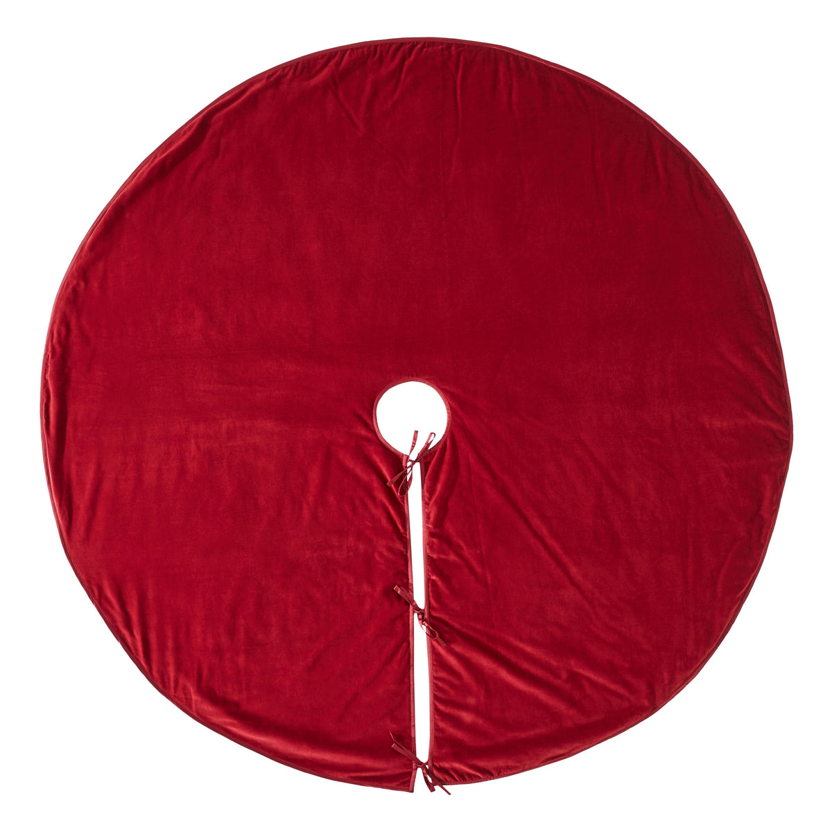Luxurious Classic Velvet Tree Skirt in Red The Well Appointed