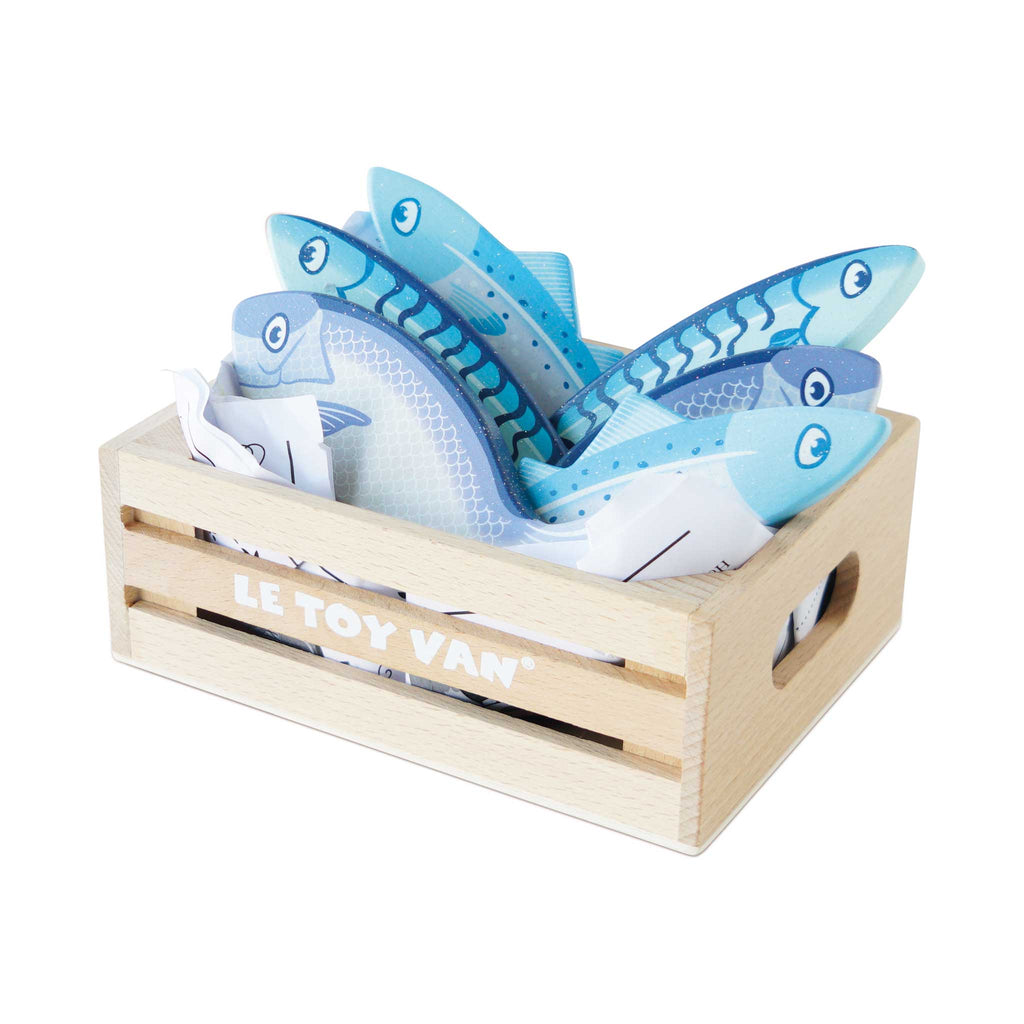Market Fish Wooden Play Food Crate - The Well Appointed House