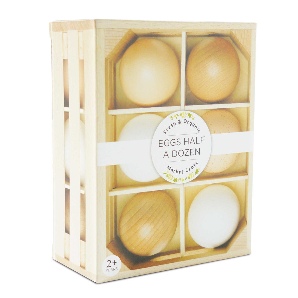 Farm Eggs Wooden Market Crate - The Well Appointed House
