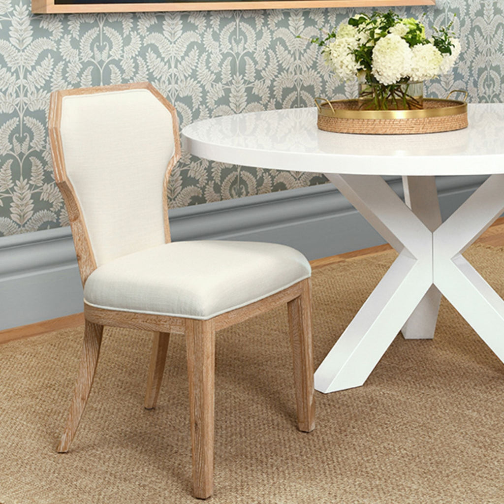 Tally Dining Chair in Cerused Oak - The Well Appointed House