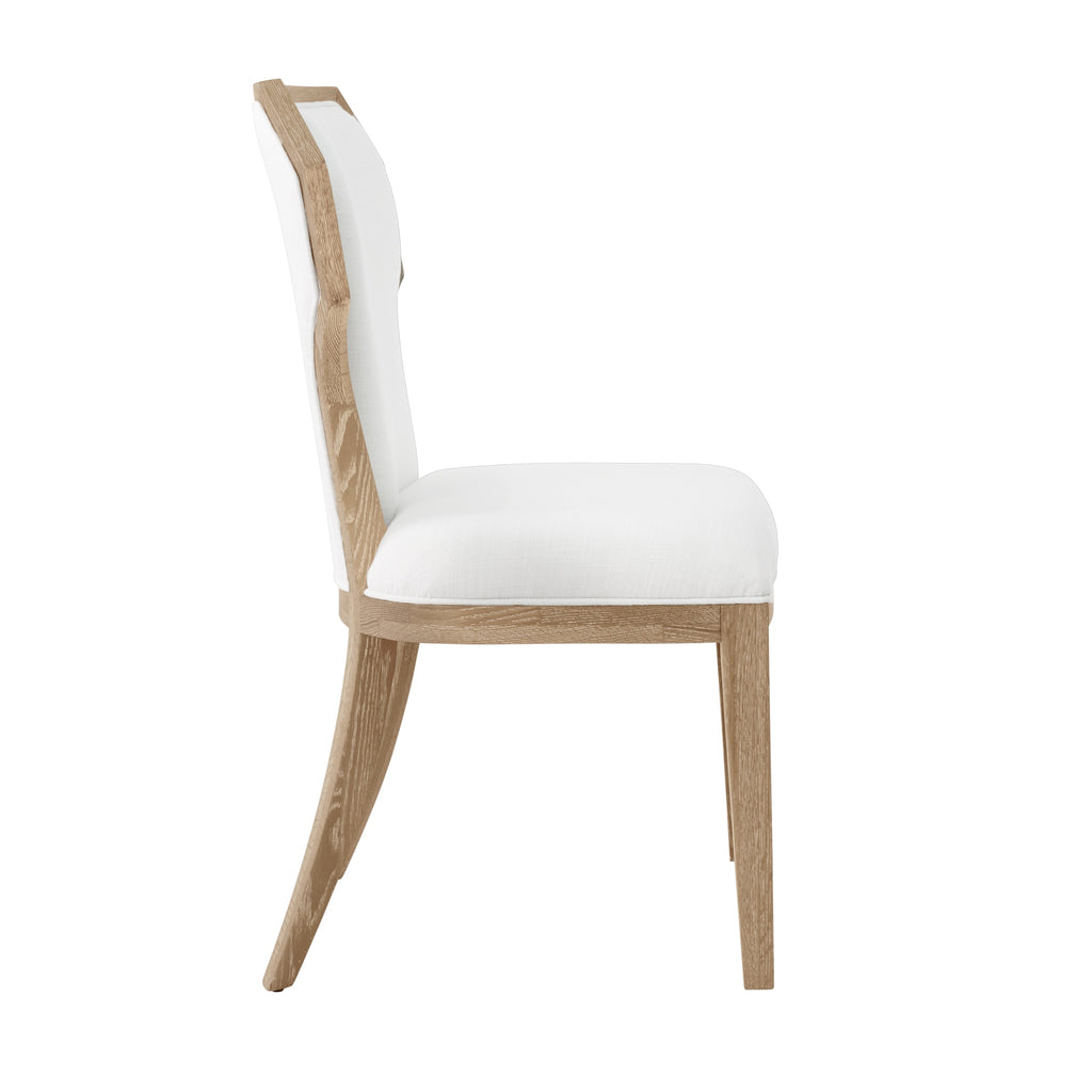 Tally Dining Chair in Cerused Oak - The Well Appointed House