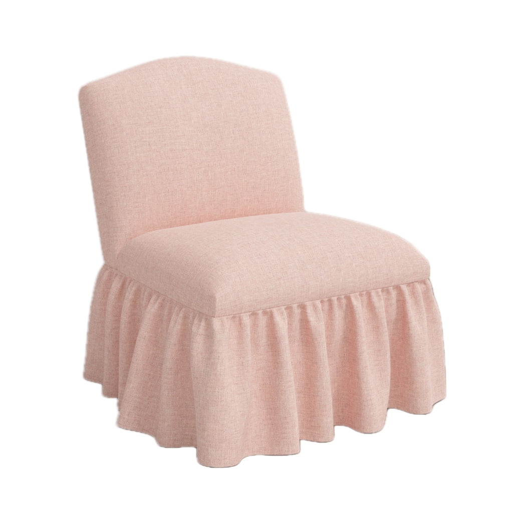 Ashburn Ruffle Slipper Chair - The Well Appointed House