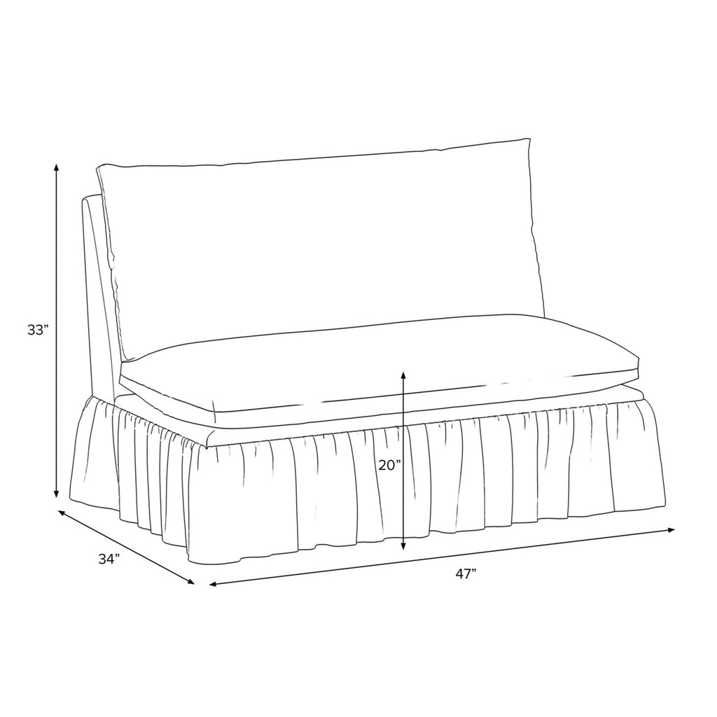 Thelma Settee - The Well Appointed House