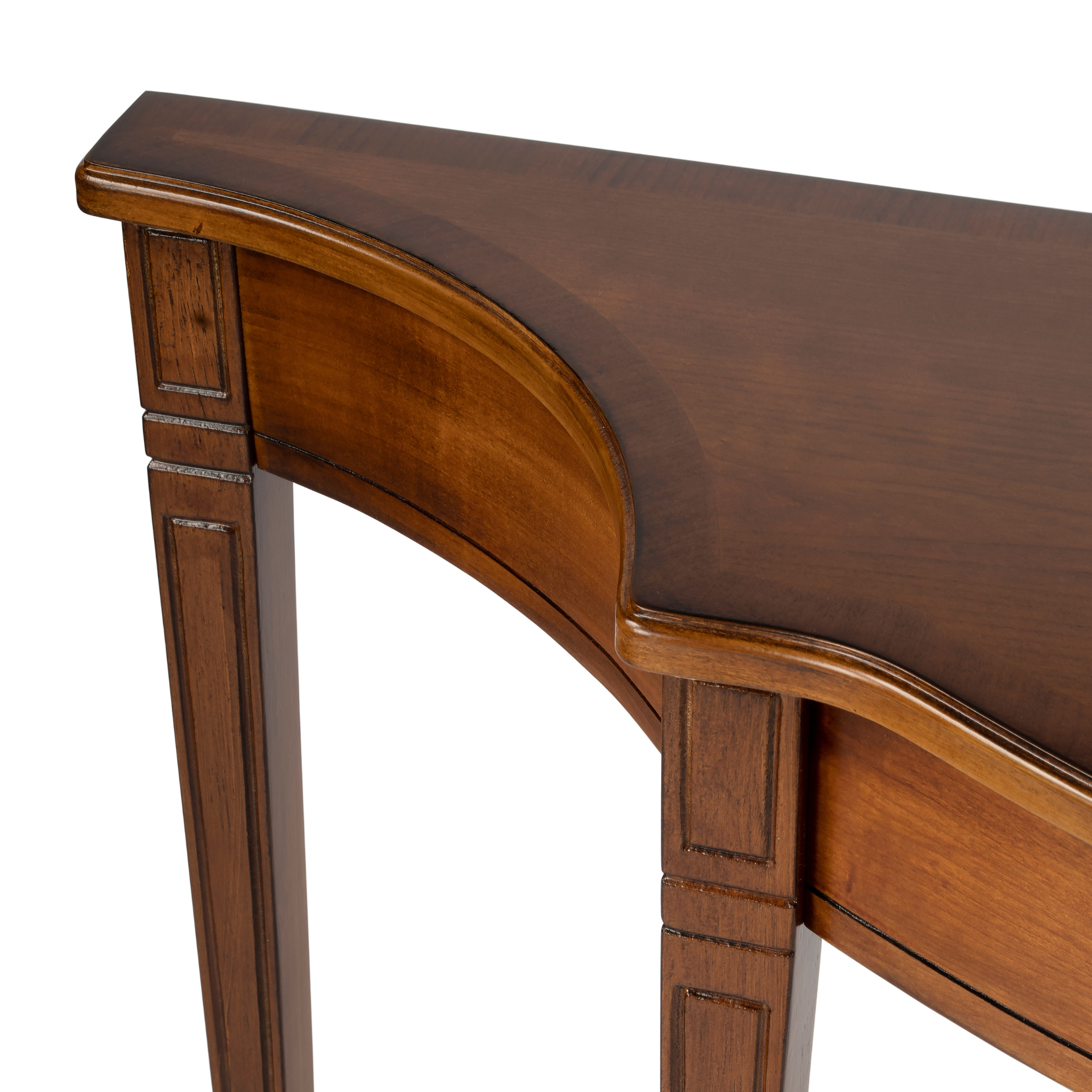 Floral Draped French Wrought Iron Demilune Console Table With Marble Top 1173