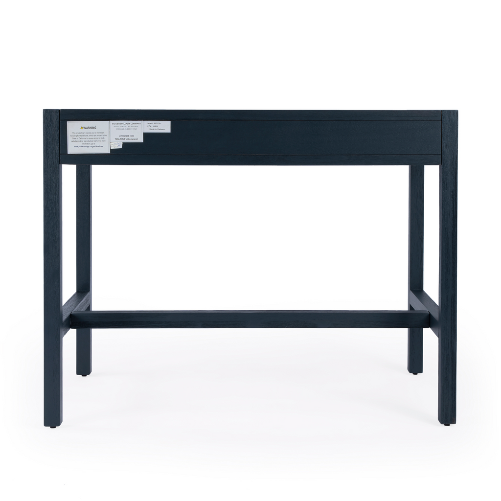Two Drawer Writing Desk in Navy - The Well Appointed House