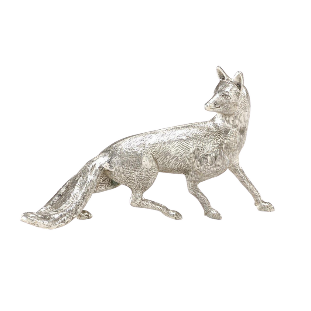 Antique Silver Plated Fox - The Well Appointed House