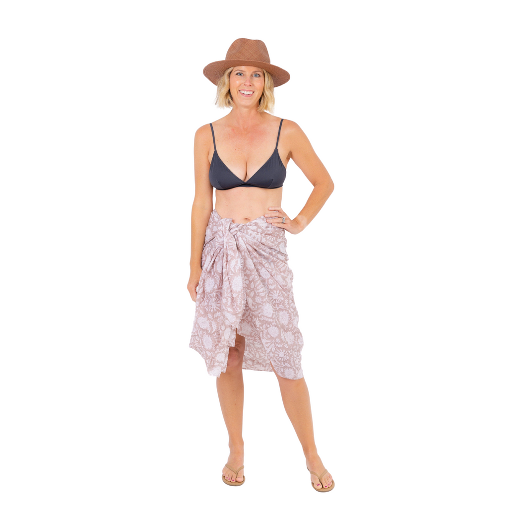 Amalfi Sarong in Mini Bag- Tan - The Well Appointed House