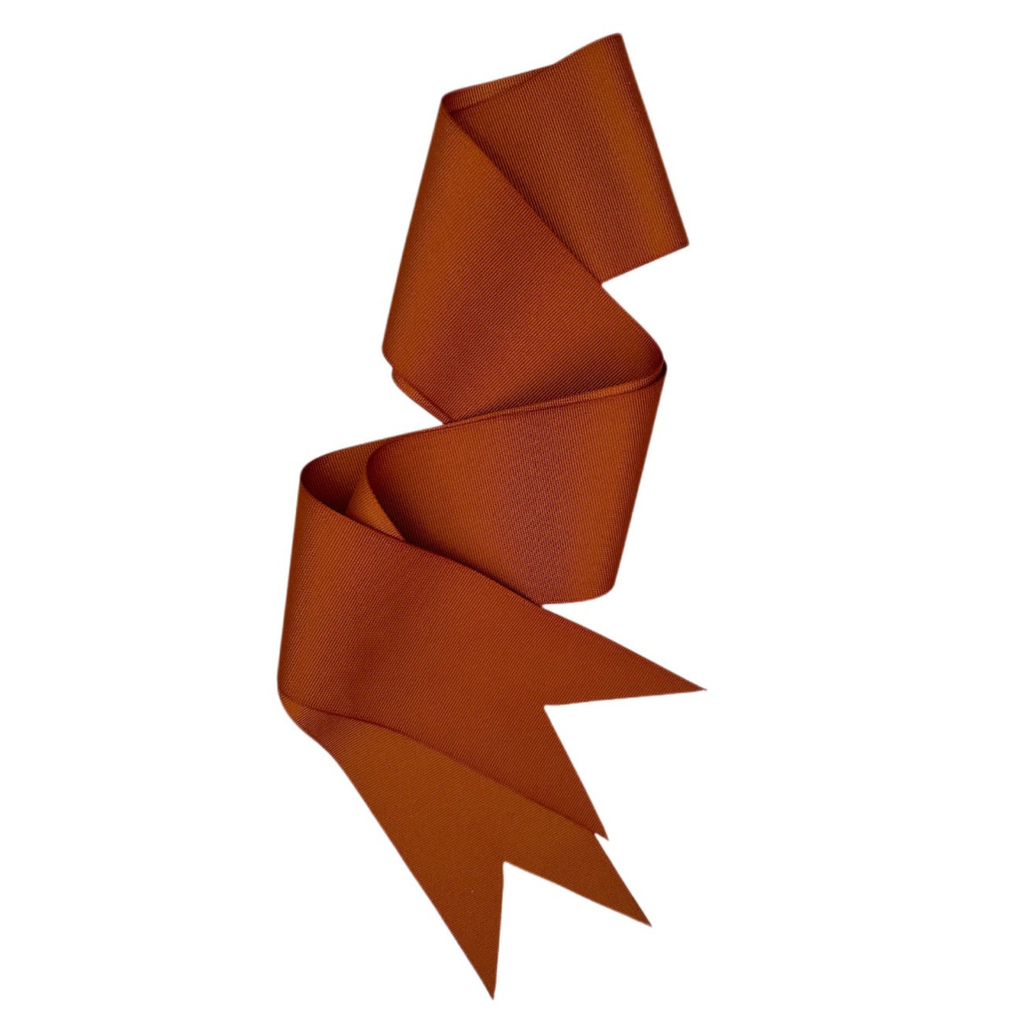 Burnt Orange/Rust Grosgrain Ribbon - Wide & Short - The Well Appointed House