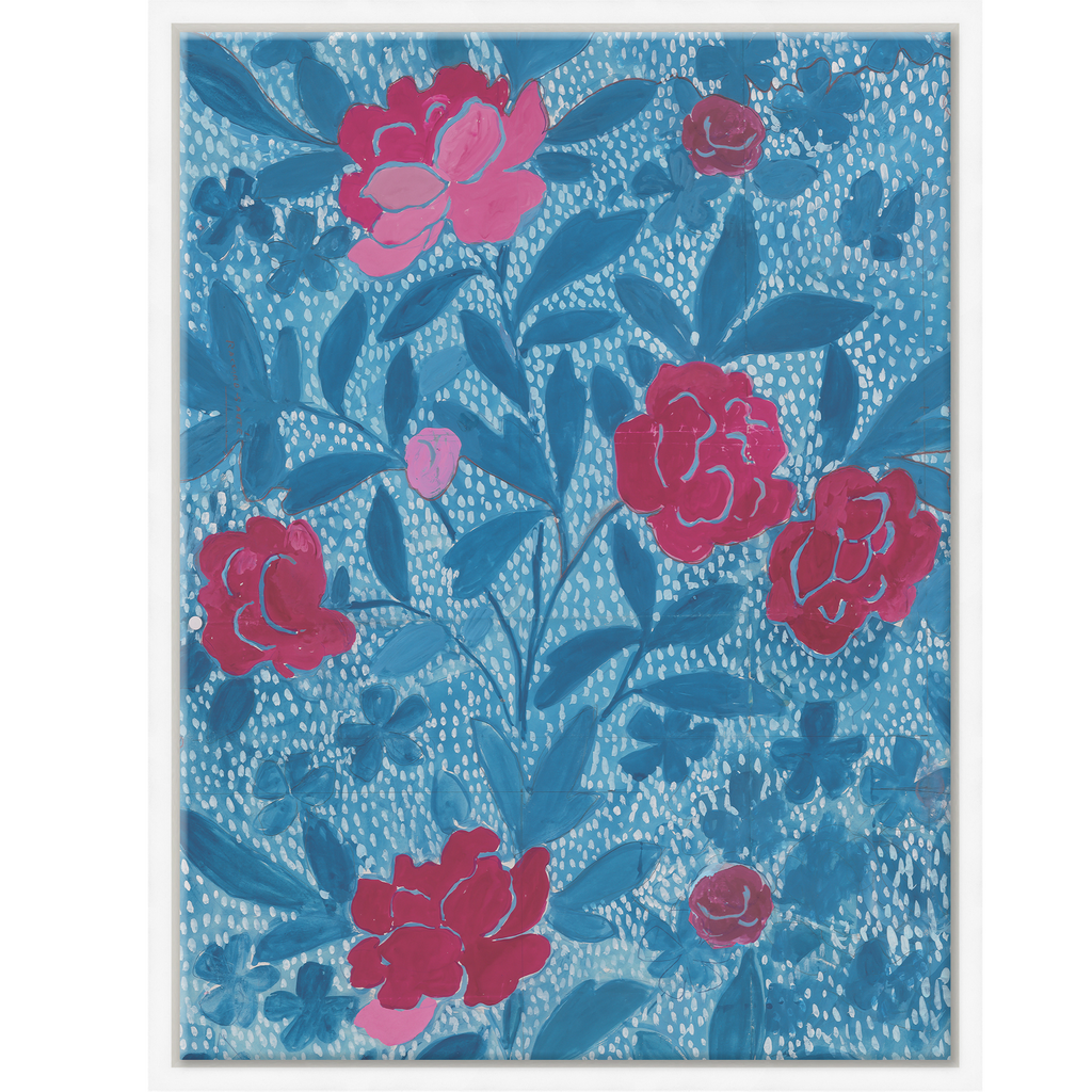 Floral Blue (Var. 2) by Paule Marrot x Soicher Marin - well appointed house