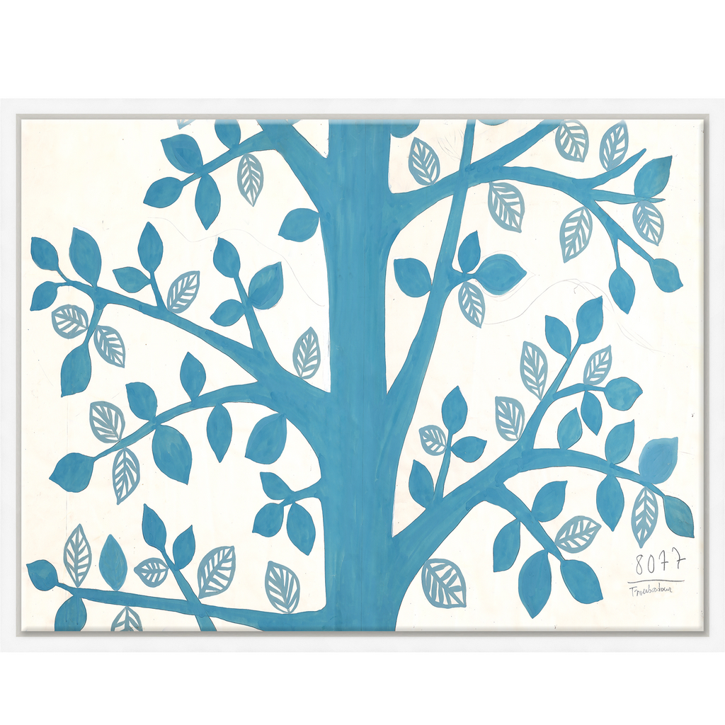Blue Tree (Var. 1) by Paule Marrot x Soicher Marin - well appointed house