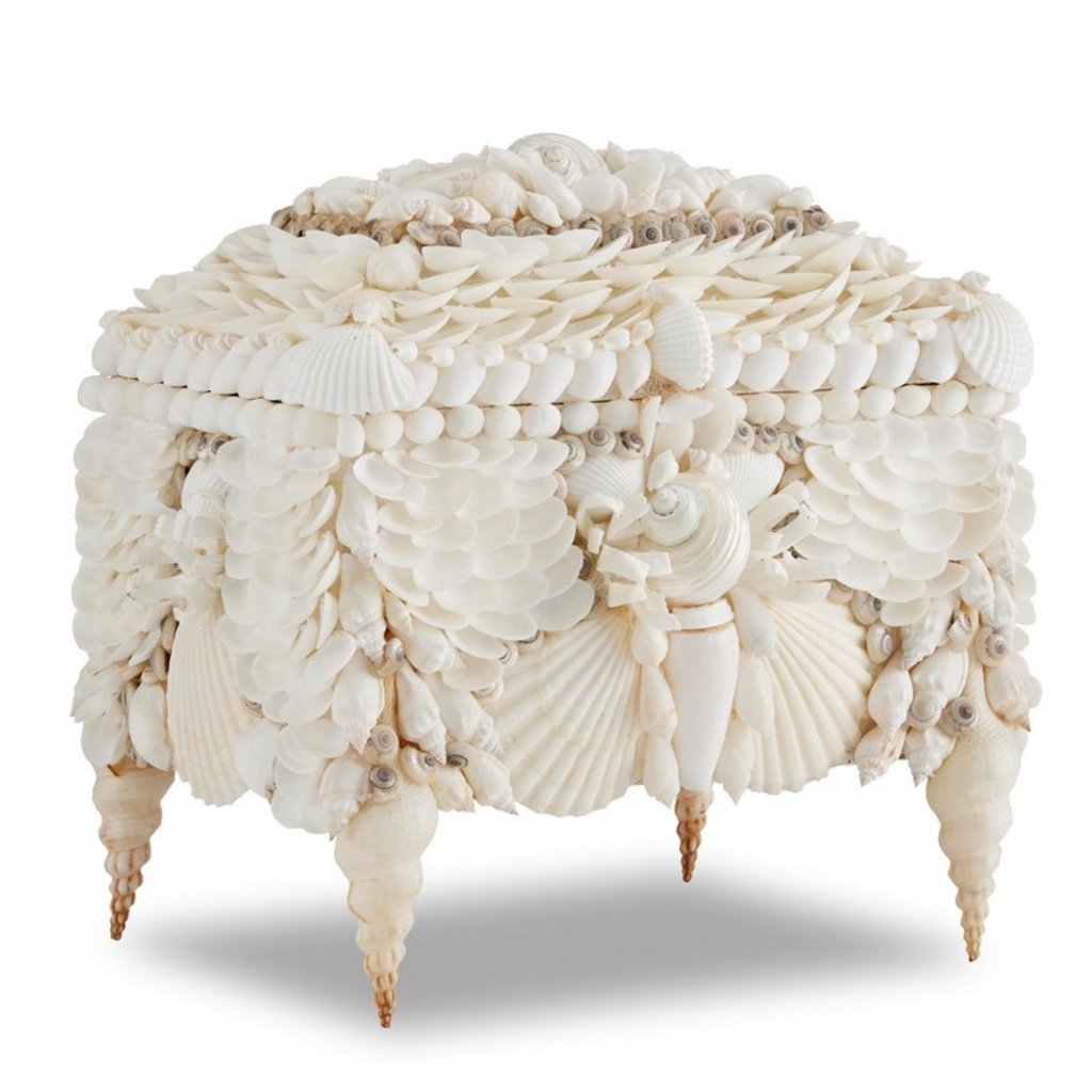 Victorian Style Jewelry Shell Box - The Well Appointed House 