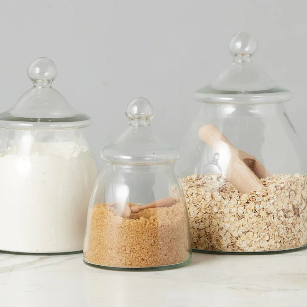 Vintage Glass Bon Bon Jar with Lid - The Well Appointed House