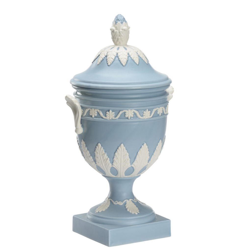 Wedgewood Urn in Blue and Grey - Vases & Jars - The Well Appointed House