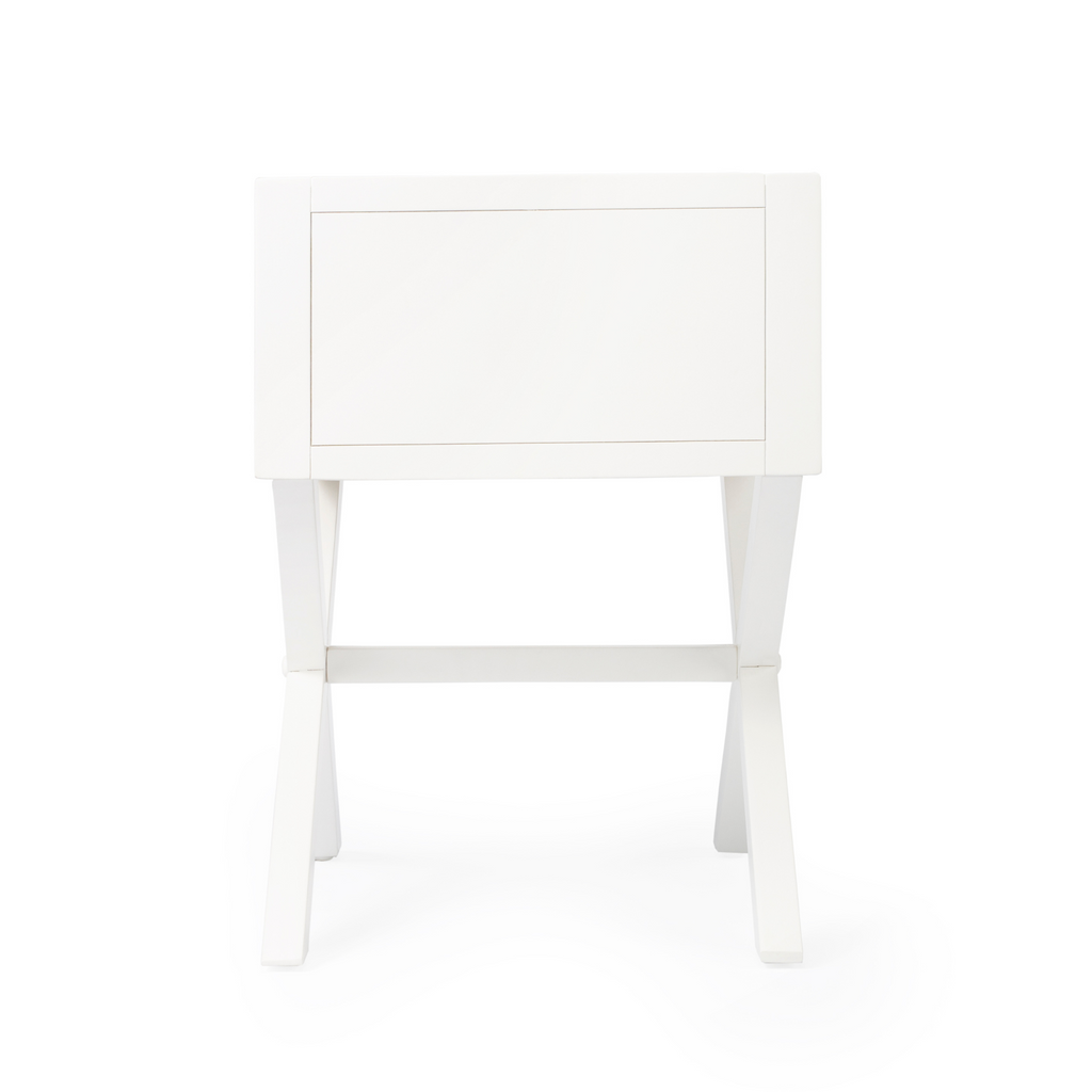 White X One Drawer End Table - Side & Accent Tables - The Well Appointed House