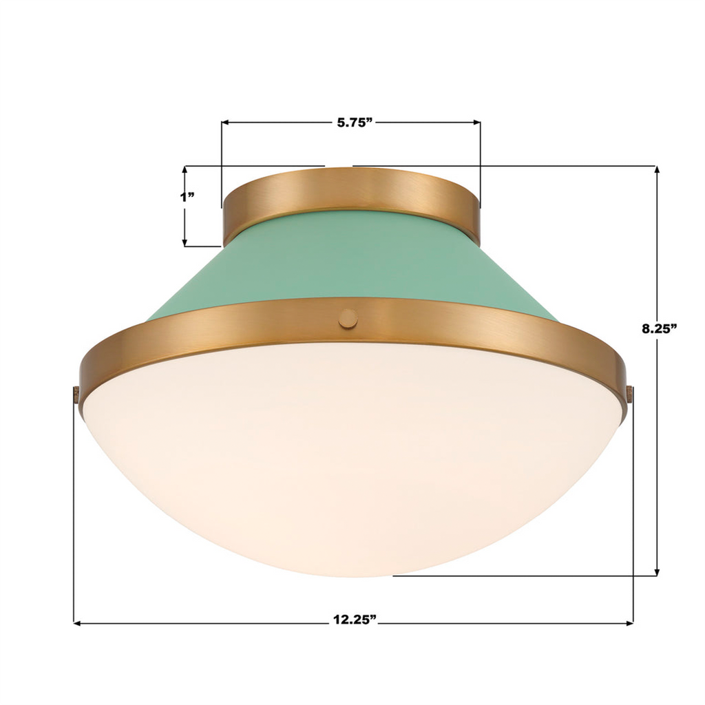 Xander 1 Light Flush - The Well Appointed House