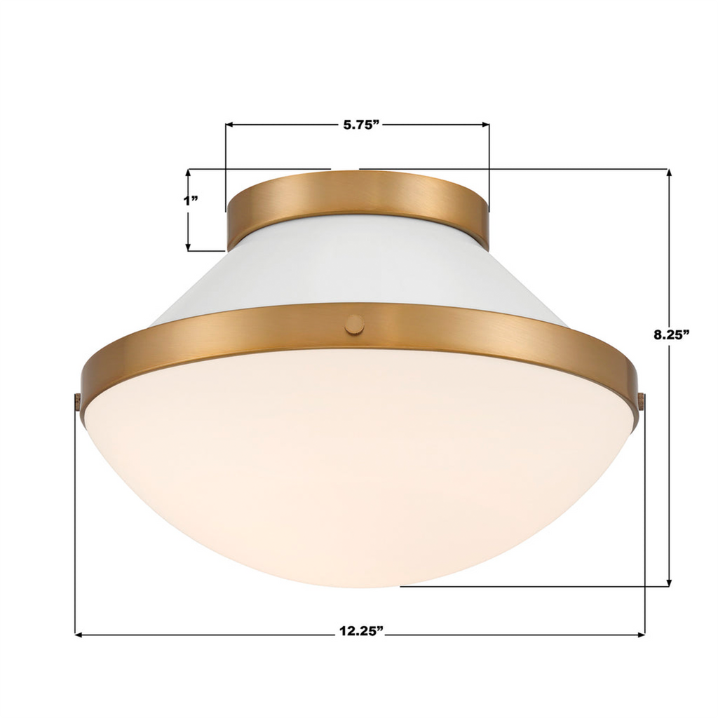 Xander 1 Light Flush - The Well Appointed House