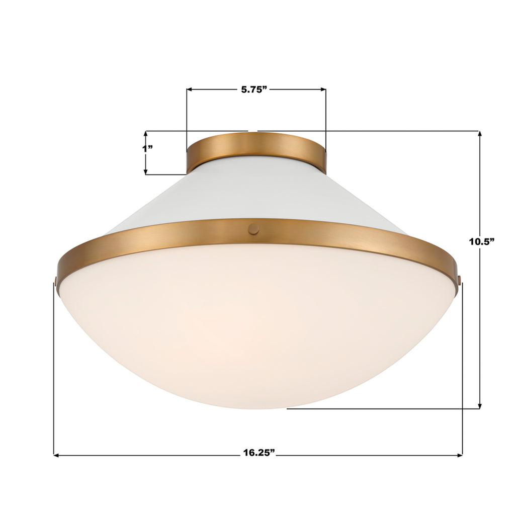 Xander 2 Light Flush - The Well Appointed House