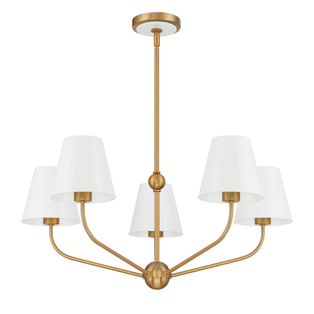 Xavier 5 Light Chandelier - The Well Appointed House