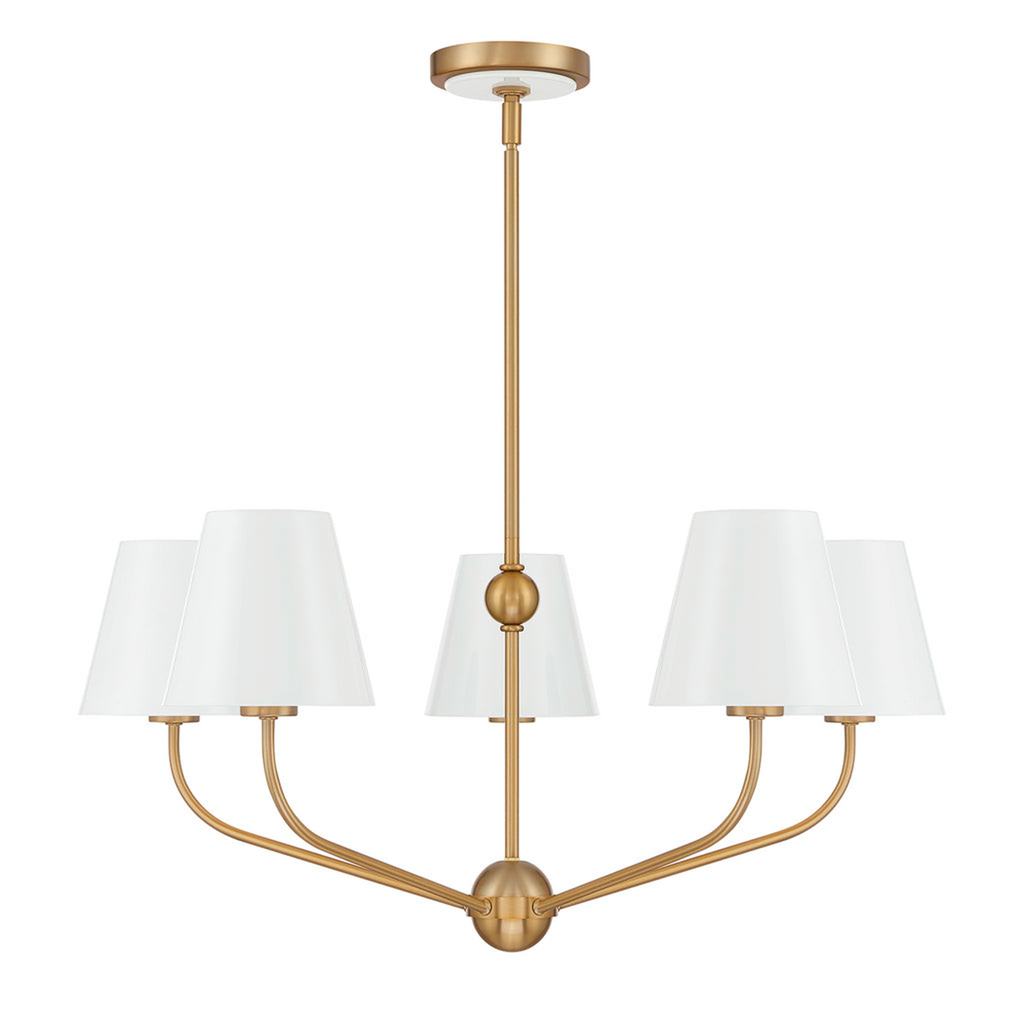 Xavier 5 Light Chandelier - The Well Appointed House