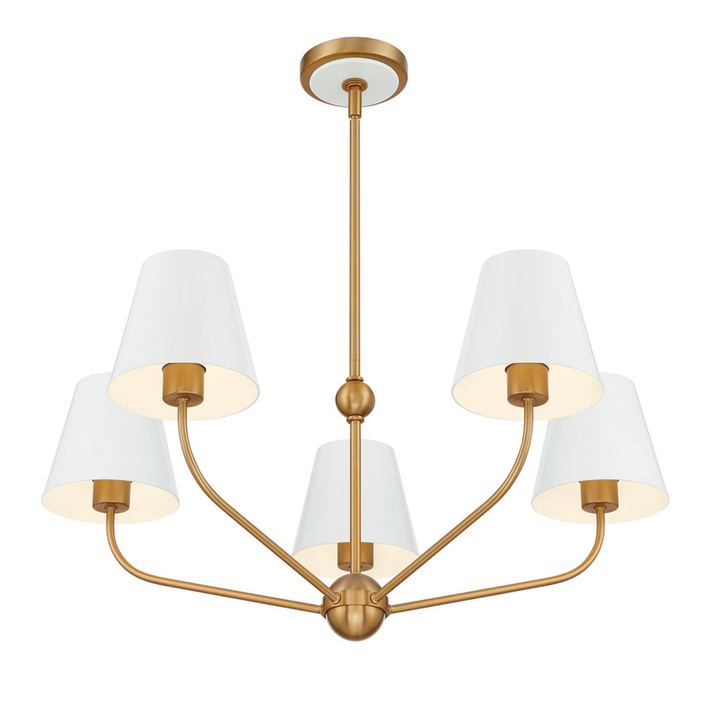 Xavier 5 Light Chandelier - The Well Appointed House