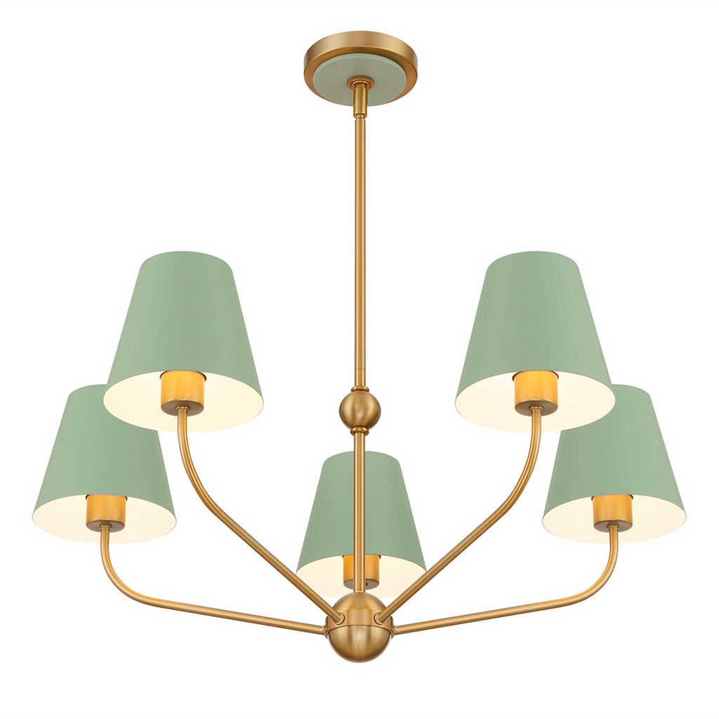 Xavier 5 Light Chandelier - The Well Appointed House