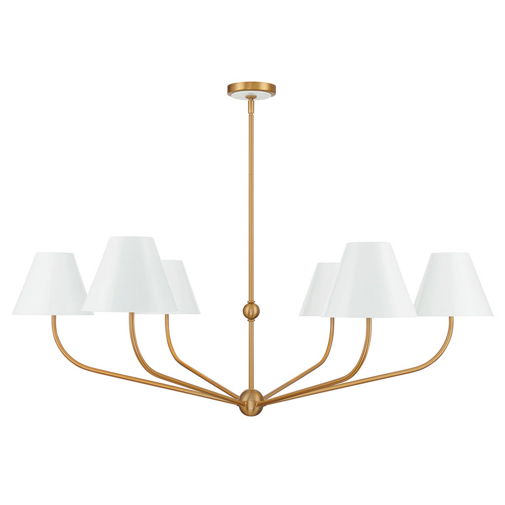 Xavier 6 Light Chandelier - The Well Appointed House