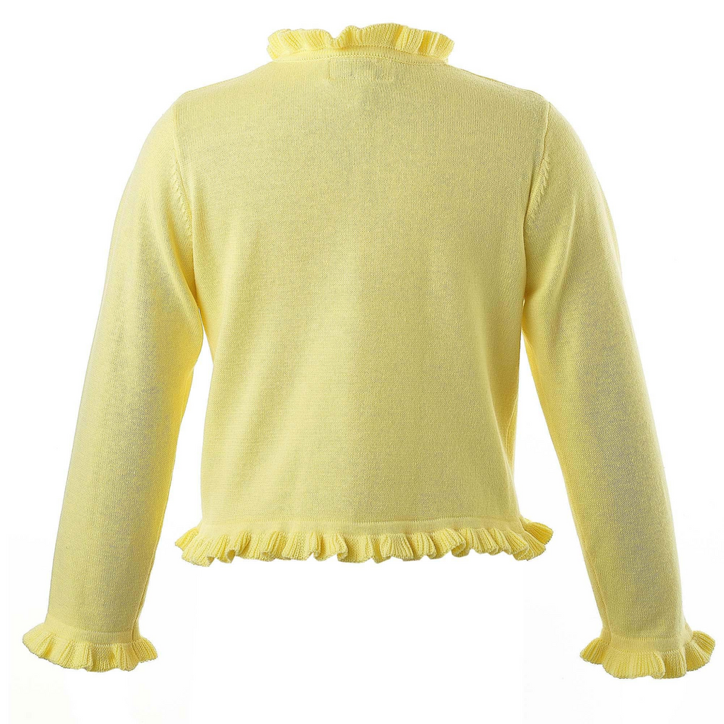 Yellow Frill Cardigan - The Well Appointed House