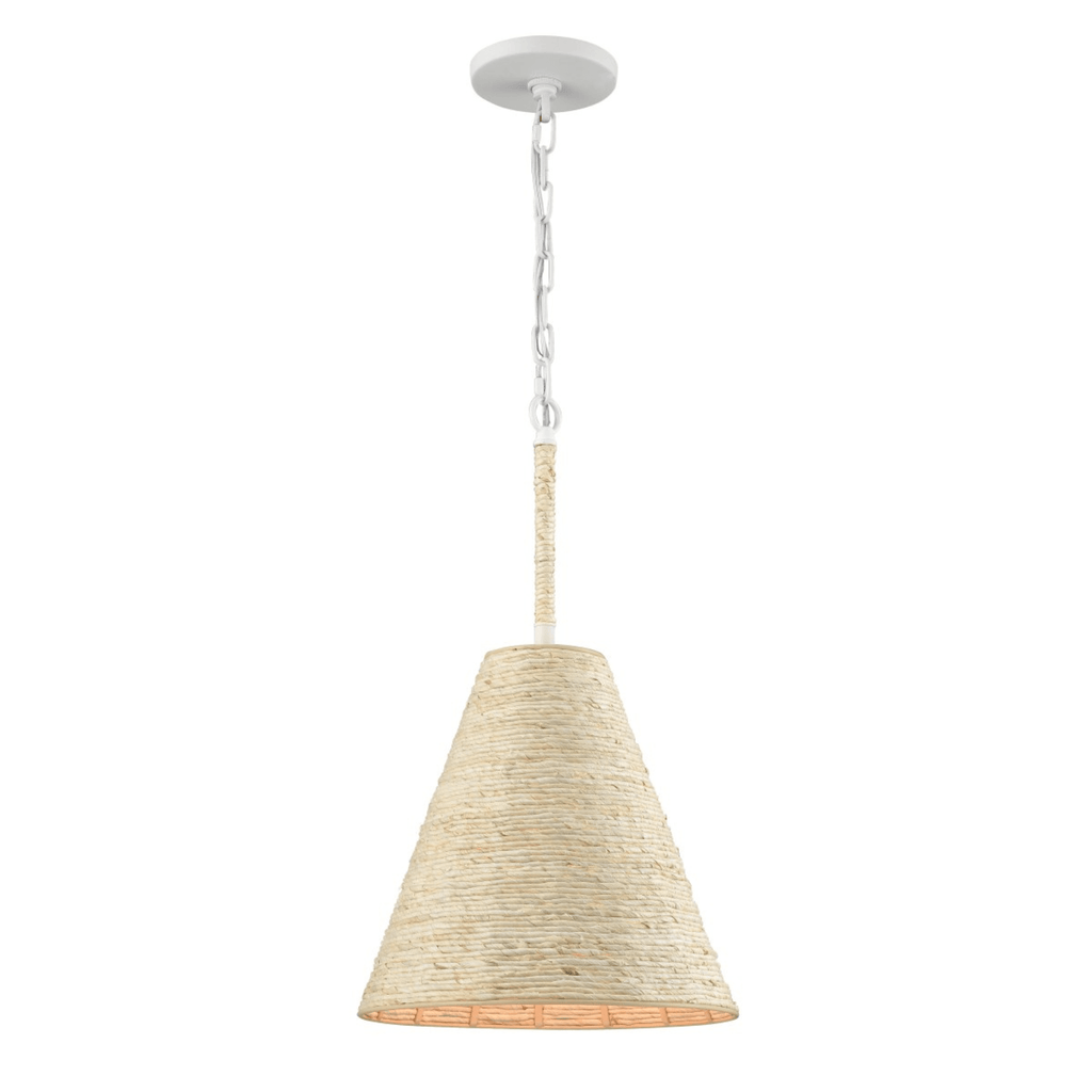 Abaca 12" Wide One Light Pendant - Chandeliers & Pendants - The Well Appointed House