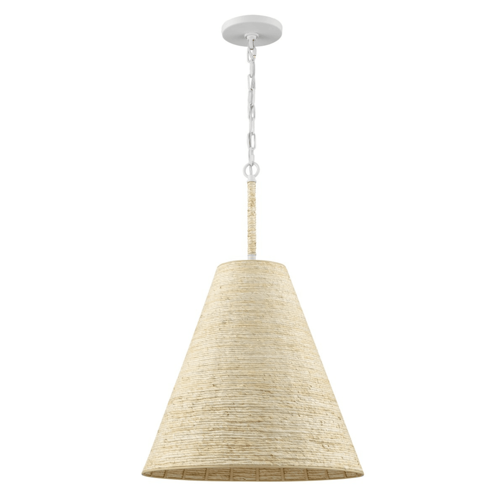 Abaca 17" Wide One Light Pendant - Chandeliers & Pendants - The Well Appointed House