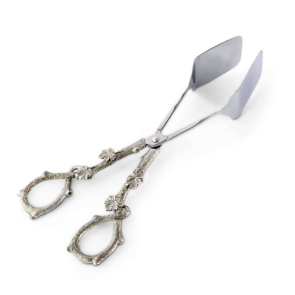 Acorn And Oak Leaf Design Food Tongs - The Well Appointed House 