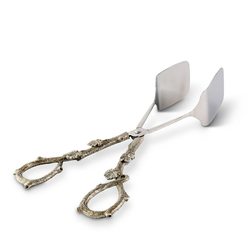Acorn And Oak Leaf Design Food Tongs - The Well Appointed House 