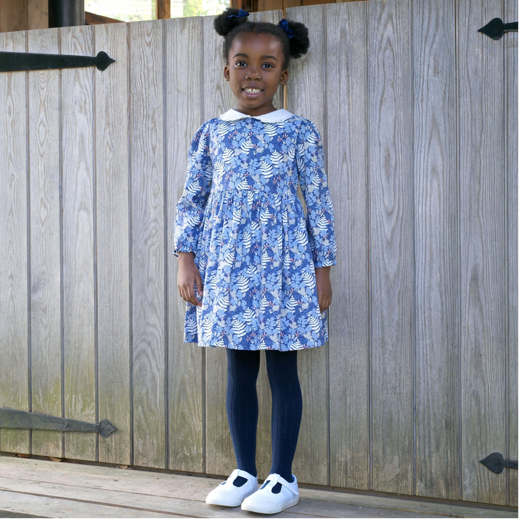 Acorn Leaf Peter Pan Collar Dress Dress  - The Well Appointed House 