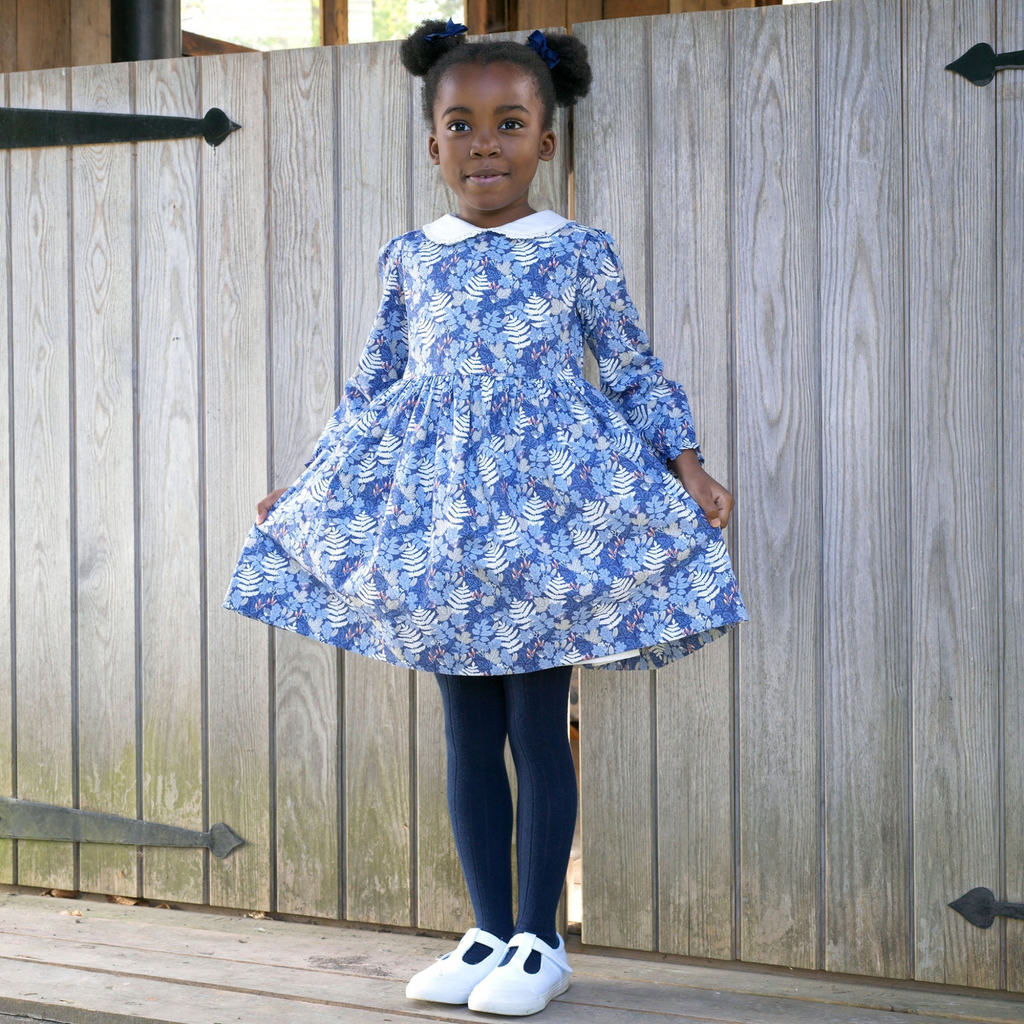 Acorn Leaf Peter Pan Collar Dress Dress  - The Well Appointed House 