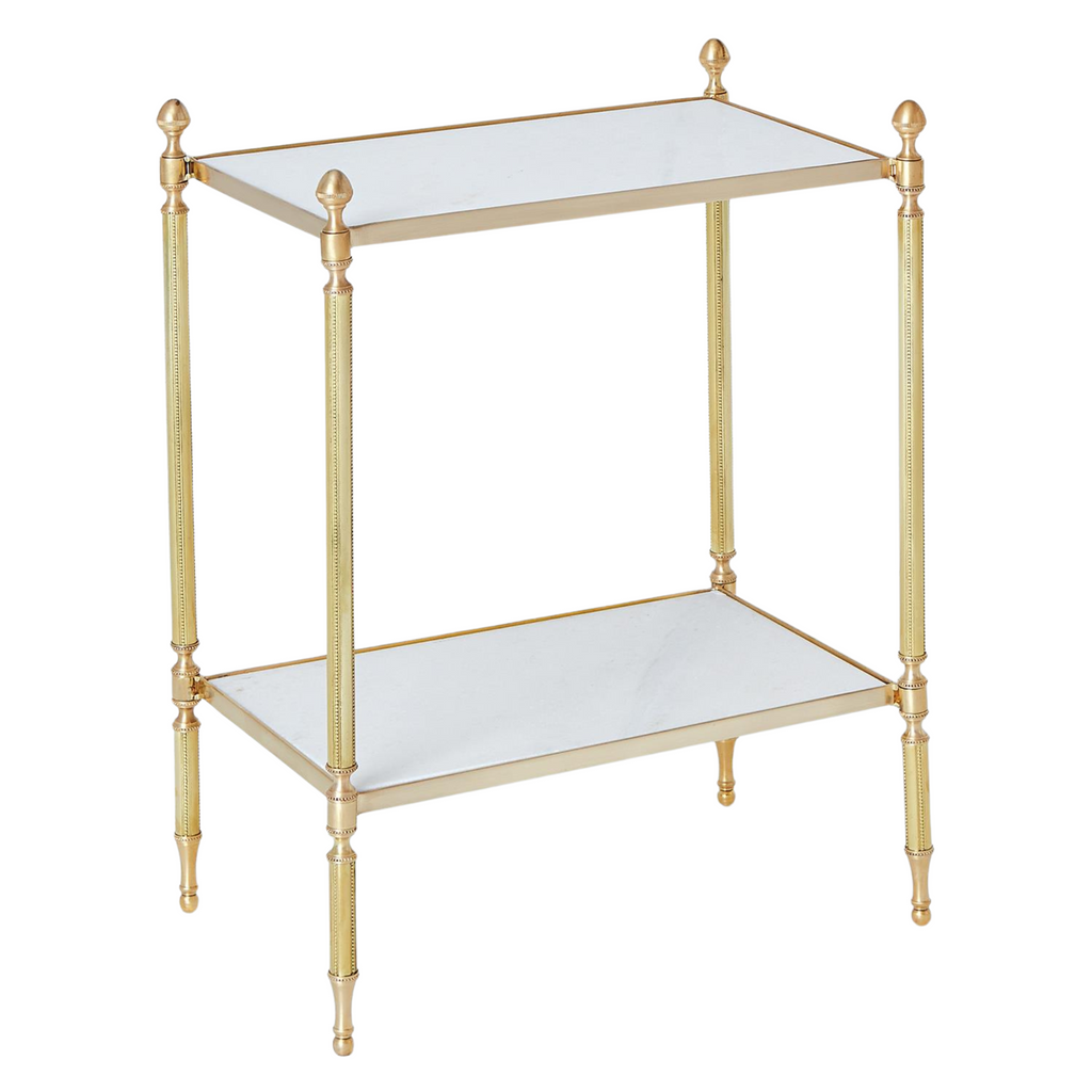 Brass Acorn Side Table - The Well Appointed House