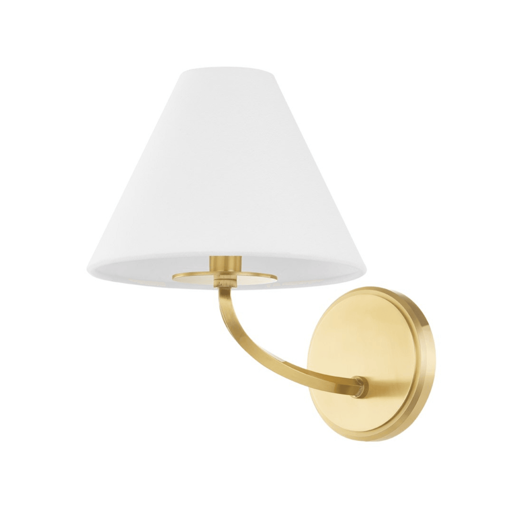 Aged Brass Stacey Wall Sconce - Sconces - The Well Appointed House