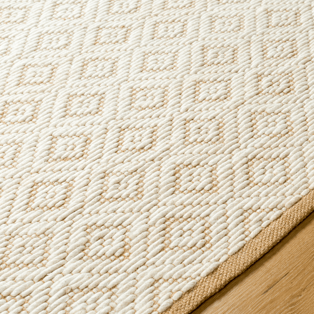 Ahlat Cream & Brown Wool Blend Area Rug - Available in a Variety of Sizes - Rugs - The Well Appointed House