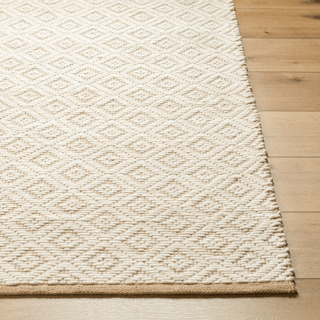 Ahlat Cream & Brown Wool Blend Area Rug - Available in a Variety of Sizes - Rugs - The Well Appointed House